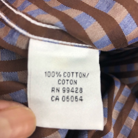 Bugatchi nice striped button up collared shirt - Picture 5 of 8